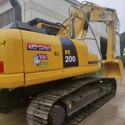 Λιγότερες ώρες KOMATSU PC200-8 Εκσκαφέας μεταχειρισμένο βαρύ εξοπλισμό 20ton Crawler Digger