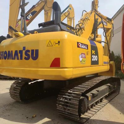 Λιγότερες ώρες KOMATSU PC200-8 Εκσκαφέας μεταχειρισμένο βαρύ εξοπλισμό 20ton Crawler Digger