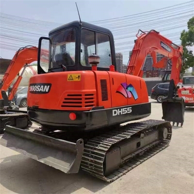 Αρχική εκσκαφέας Doosan DH55 με χωρητικότητα κουβάς 0,3M3 και λειτουργικό βάρος 5,5 τόνων