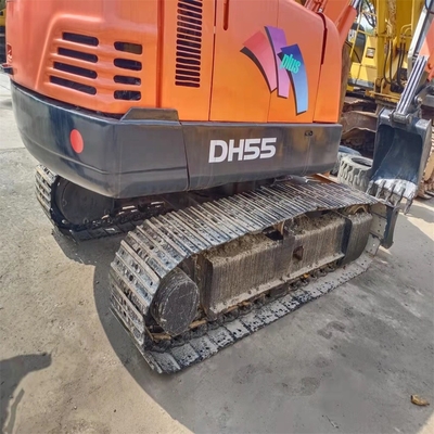 Δεύτερο χέρι Doosan DH55 40KW Crawler Excavator Χρησιμοποιούμενο υδραυλικό εξορυκτήρα για Sal