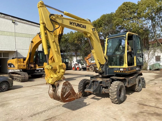 Χρησιμοποιούμενος εξορυκτής τροχών KOREA HYUNDAI R60W-9