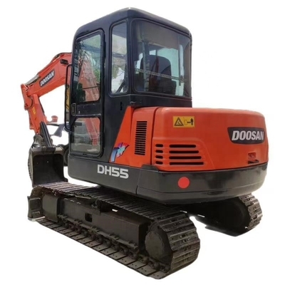 Doosan DH55 Crawler Excavator 5,5 τόνους Αρχικό χρώμα Χρησιμοποιούμενη μίνι εκσκαφέας στη Σαγκάη