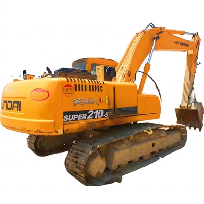 Δεύτερο χέρι 20 τόνων Hyundai 210-5 Excavator με 110KW ισχύ και άλλη υδραυλική βαλβίδα