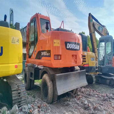 DH150W-7 Doosan Wheel Excavator σε καλή κατάσταση με υδραυλική βαλβίδα