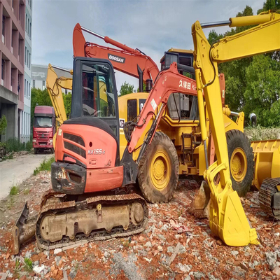 Ιαπωνία Εξαιρετική μεταχειρισμένη Kubota KX155 Μίνι Εκσκαφέας 5,5 τόνων με Bulldozer Crawler