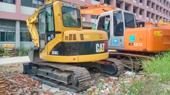 Κατηγορία 308C Εκσκαφέας Χρησιμοποιούμενος υδραυλικός κατασκευαστικός σκάφτης για βάρος μηχανής 8000 KG