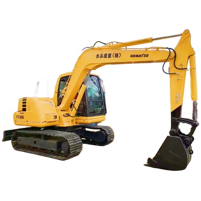 Ιαπωνία Εισαγόμενο σκάφος Komatsu PC60 με αυθεντικό κινητήρα και χαμηλή διάρκεια εργασίας