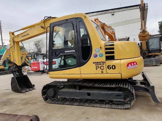 Ιαπωνία Εισαγόμενο σκάφος Komatsu PC60 με αυθεντικό κινητήρα και χαμηλή διάρκεια εργασίας