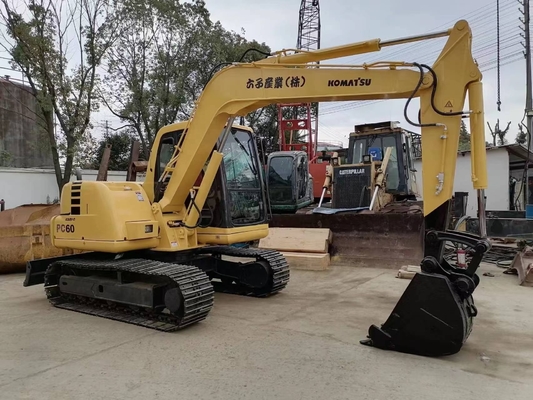 Ιαπωνία Εισαγόμενο σκάφος Komatsu PC60 με αυθεντικό κινητήρα και χαμηλή διάρκεια εργασίας