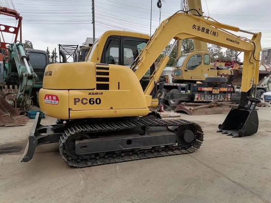 Ιαπωνία Εισαγόμενο σκάφος Komatsu PC60 με αυθεντικό κινητήρα και χαμηλή διάρκεια εργασίας