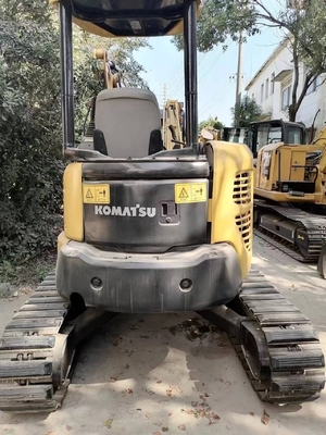 Αρχικό χρώμα Komatsu Pc35MR Μπουτίκ Χρησιμοποιούμενος εξορυκτής PC35 σε καλή κατάσταση