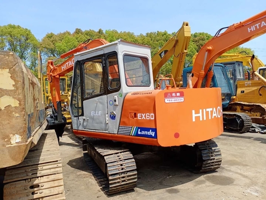 Κινητήρας Quancai HITACHI EX60 Εκσκαφέας 6 τόνων Crawler Digger με χωρητικότητα κουβάς 0,32m3