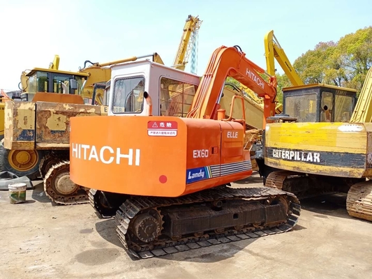 Κινητήρας Quancai HITACHI EX60 Εκσκαφέας 6 τόνων Crawler Digger με χωρητικότητα κουβάς 0,32m3