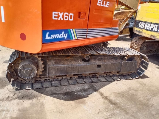 Κινητήρας Quancai HITACHI EX60 Εκσκαφέας 6 τόνων Crawler Digger με χωρητικότητα κουβάς 0,32m3