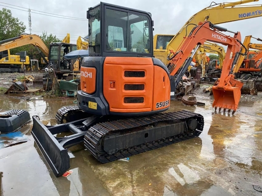 Χρησιμοποιούμενη Mini Excavator HITACHI ZX55 5,5 τόνων Μικρή σκάφτρα με υψηλή απόδοση εργασίας