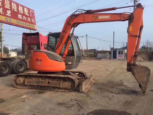 Ιαπωνία Αρχική HITACHI ZX75US Μίνι Excavator 7.5ton Crawler Υδραυλική σκάφτης σε αποθεματικό