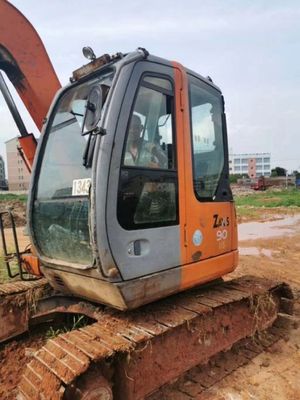 Ιαπωνία Αρχική HITACHI ZX75US Μίνι Excavator 7.5ton Crawler Υδραυλική σκάφτης σε αποθεματικό
