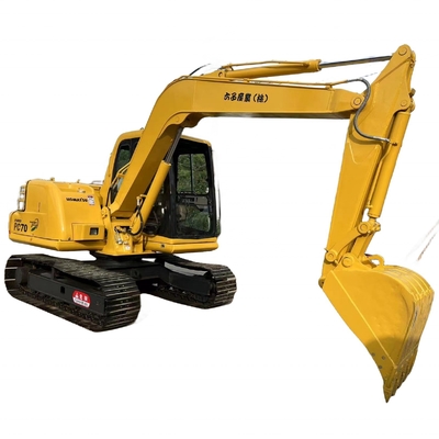 Κρόιλερ Χρησιμοποιήθηκε Komatsu PC70 Εκσκαφέας 7TON με αρχική μπογιά και άλλη υδραυλική βαλβίδα