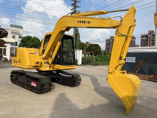 Κρόιλερ Χρησιμοποιήθηκε Komatsu PC70 Εκσκαφέας 7TON με αρχική μπογιά και άλλη υδραυλική βαλβίδα