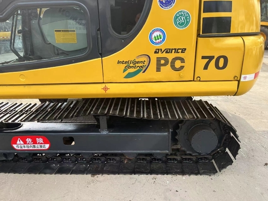 Κρόιλερ Χρησιμοποιήθηκε Komatsu PC70 Εκσκαφέας 7TON με αρχική μπογιά και άλλη υδραυλική βαλβίδα
