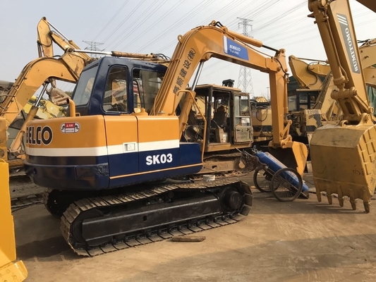 Αρχικό χρώμα Χρησιμοποιείται KOBELCO SK03 Εκσκαφέας με χαμηλές ώρες εργασίας στη Σαγκάη