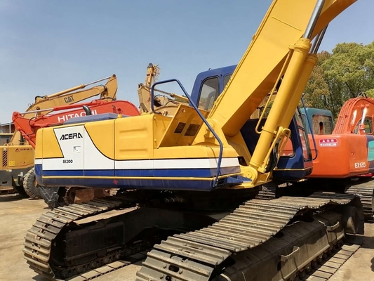 Καλή κατάσταση Kobelco SK200 μεταχειρισμένη σκάφτρα με χωρητικότητα κουβάς 1,2M3