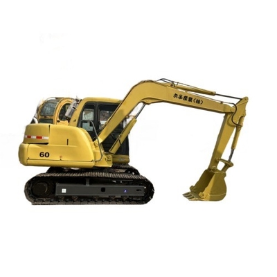 Ιαπωνία 6ton Crawler KOMATSU PC60 Εκσκαφέας Χρησιμοποιούμενη Μηχανή Μετακίνησης Γης Μίνι Εκσκαφέας