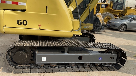 Ιαπωνία 6ton Crawler KOMATSU PC60 Εκσκαφέας Χρησιμοποιούμενη Μηχανή Μετακίνησης Γης Μίνι Εκσκαφέας