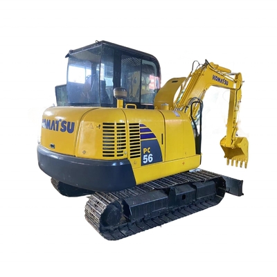 Μίνι Digger 5,6TON Χρησιμοποιείται KOMATSU PC56 Crawler Excavator στην Ιαπωνία με χαμηλή κατανάλωση καυσίμου