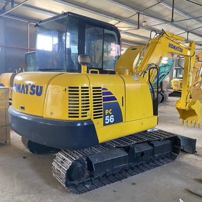 Μίνι Digger 5,6TON Χρησιμοποιείται KOMATSU PC56 Crawler Excavator στην Ιαπωνία με χαμηλή κατανάλωση καυσίμου