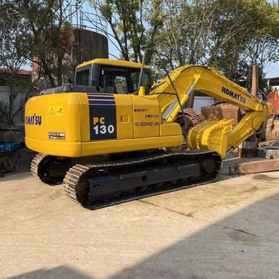 13 τόνους λειτουργικό βάρος Komatsu PC130 εξορυκτής εισαγόμενος από την Ιαπωνία στο στο Shanghai Yard