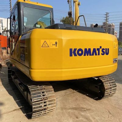 13 τόνους λειτουργικό βάρος Komatsu PC130 εξορυκτής εισαγόμενος από την Ιαπωνία στο στο Shanghai Yard