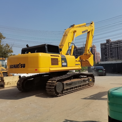 Ιαπωνία Εισαγωγή μεταχειρισμένο Komatsu PC450 Excavator Χρησιμοποιείται 45Ton Digger στην αυλή της Σαγκάης
