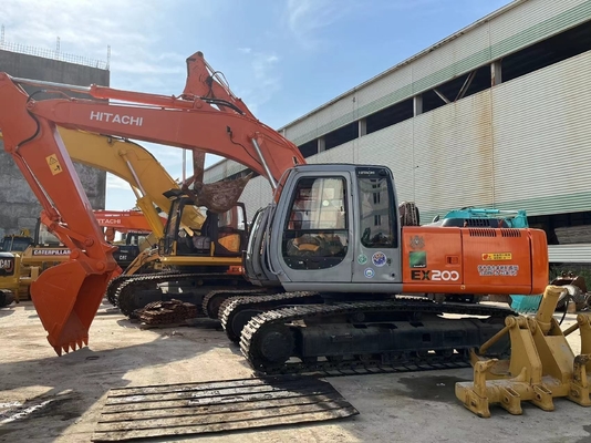 Χρησιμοποιούμενος εξορυκτής HITACHI EX200 Zaxis 120-6 με κινητήρα ISUZU και υδραυλική βαλβίδα Vickers