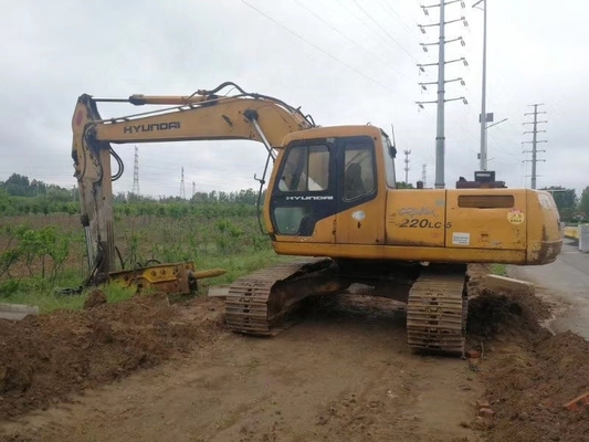 Κορέα Αρχική 22 τόνων Hyundai 220LC-5 μεταχειρισμένο Crawler Digger με Καλή Απόδοση