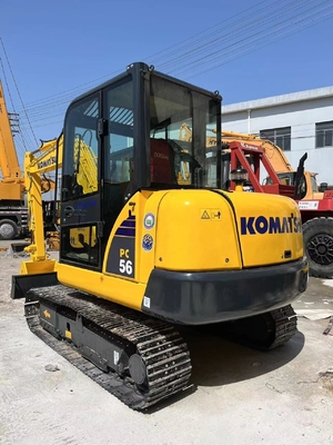 Χρησιμοποιούμενος Mini Excavator PC56 στη Σαγκάη /Χρησιμοποιούμενος Komatsu PC55mr Excavator MADE IN JAPAN