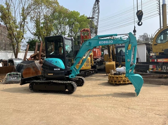 Kobelco SK35 Υδραυλική μηχανή σκάφους 3 τόνων μηχανή σάρωσης με και αρχικό χρώμα