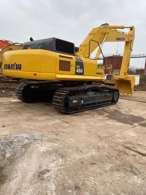 Χρησιμοποιούμενος εξορυκτής Komatsu PC450 με κινητήρα Cummins και υδραυλική αντλία POCLAIN