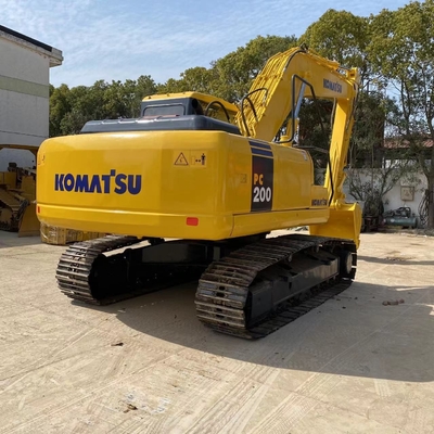 Εμπόριο Komatsu PC200 Excavator 20Ton Crawler Χρησιμοποιούμενος Excavator με πρωτότυπο κινητήρα της Ιαπωνίας