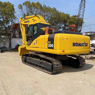 Εμπόριο Komatsu PC200 Excavator 20Ton Crawler Χρησιμοποιούμενος Excavator με πρωτότυπο κινητήρα της Ιαπωνίας