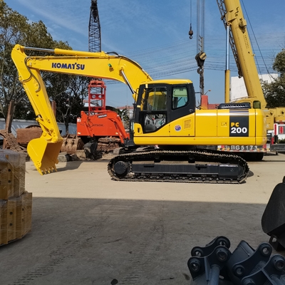 Εμπόριο Komatsu PC200 Excavator 20Ton Crawler Χρησιμοποιούμενος Excavator με πρωτότυπο κινητήρα της Ιαπωνίας