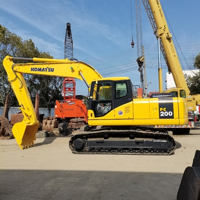 Εμπόριο Komatsu PC200 Excavator 20Ton Crawler Χρησιμοποιούμενος Excavator με πρωτότυπο κινητήρα της Ιαπωνίας