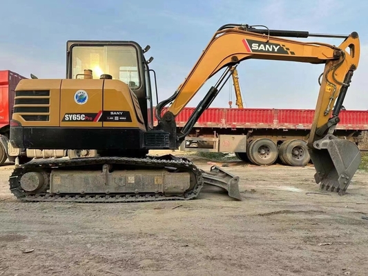 Χρησιμοποιούμενος εξορυκτής 5 τόνων Sany SY55 Original Paint Υδραυλικός Μεσαίου μεγέθους εξορυκτής