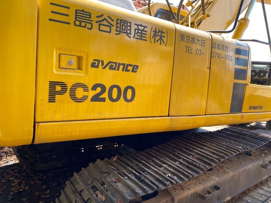 Έτος 2021 Χρησιμοποιούμενος εξορυκτής Komatsu PC200 εξορυκτής 20TON Crawler με πρωτότυπη μπογιά