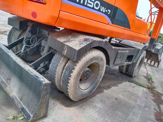 Πλεονεκτήματα των χαμηλών ωρών Doosan DH150W-7 Χρησιμοποιούμενος υδραυλικός σκάφτης σκάφους