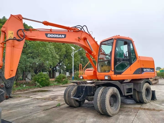 Πλεονεκτήματα των χαμηλών ωρών Doosan DH150W-7 Χρησιμοποιούμενος υδραυλικός σκάφτης σκάφους