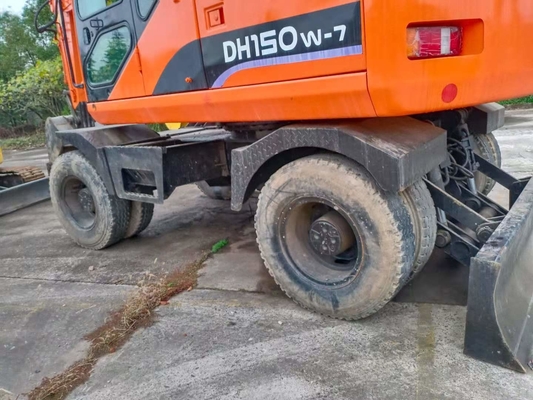 Πλεονεκτήματα των χαμηλών ωρών Doosan DH150W-7 Χρησιμοποιούμενος υδραυλικός σκάφτης σκάφους