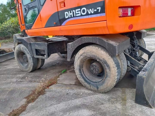 Υψηλή λειτουργική αποδοτικότητα Doosan DH150W-7 Χρησιμοποιούμενος ελκυστήρας εξορυκτής με κινητήρα Ιαπωνίας