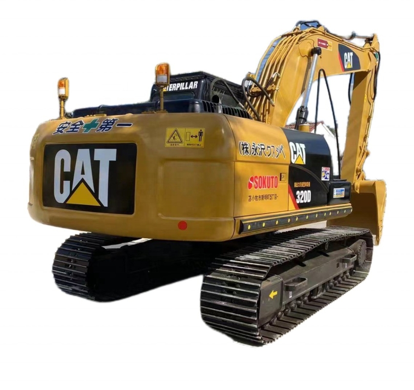 Χρησιμοποιούμενος εξορυκτής Caterpillar Ιαπωνία EPA Μηχανή CAT 320D 96KW Υδραυλικός εξορυκτής Crawler