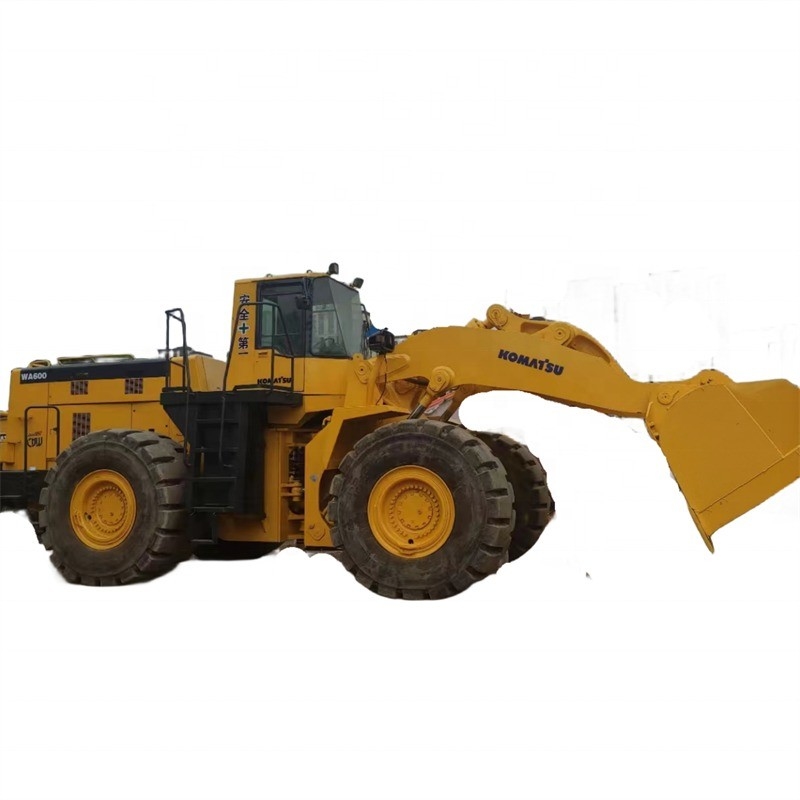 Ιαπωνικής κατασκευής φορτιστή τροχών Komatsu WA600 Μικρές ώρες εργασίας Ιδανικό για κατασκευές